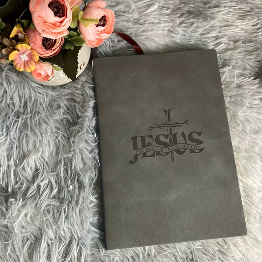 Faith Notes Bible Journal, A5 Ruled Prayer Notebook with Jesus-Inspired Cover