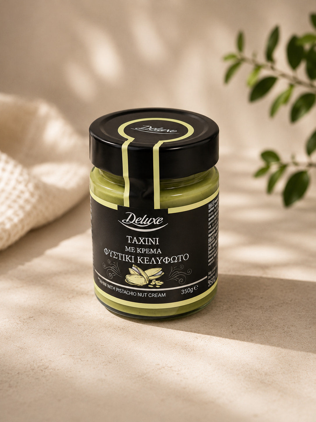 Deluxe Pistachio Tahini Cream Spread – Premium Sesame & Pistachio Blend 350g