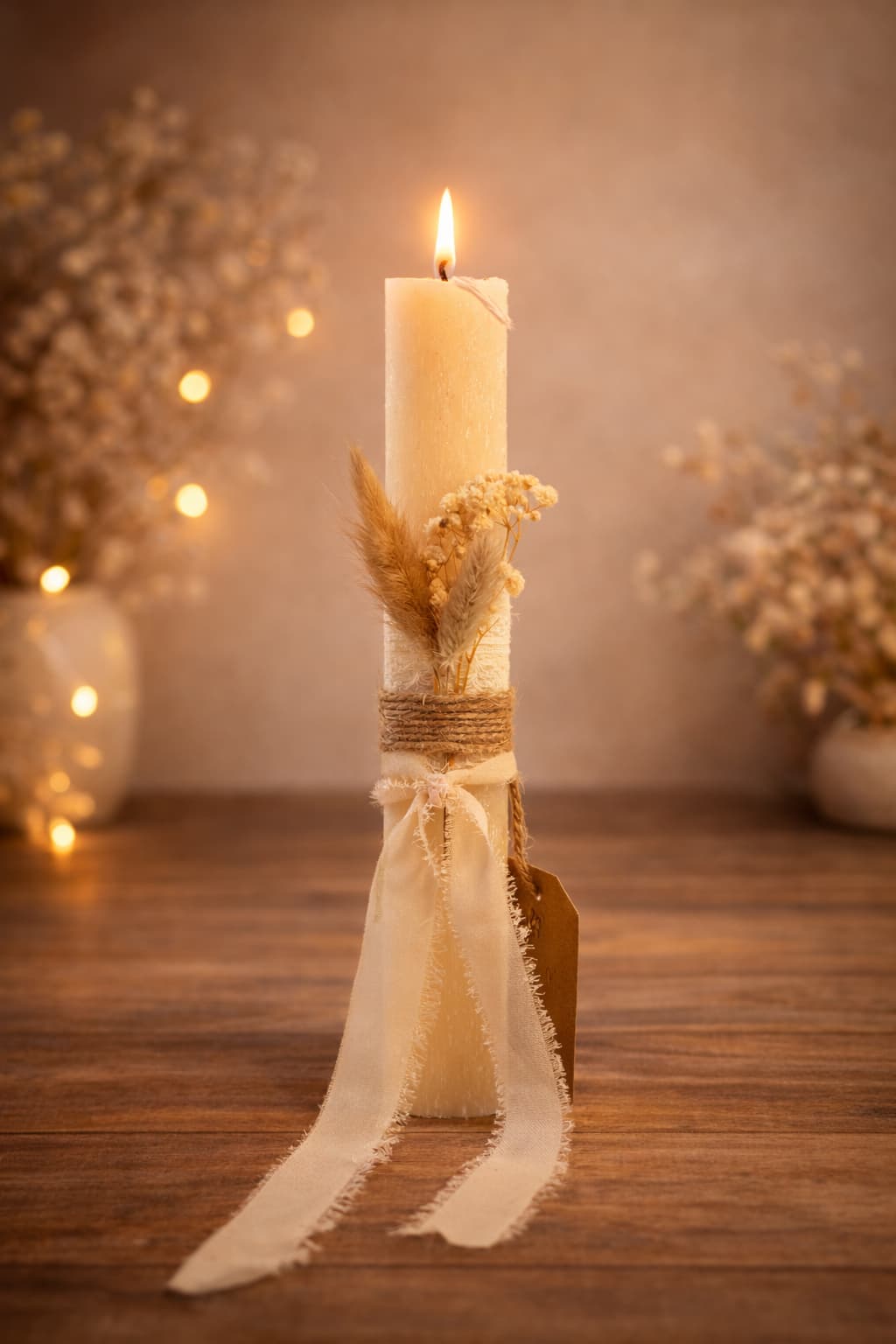 Artist Easter Premium Handmade Candles with Souvenir Gift Box (Off - white) - Gifting CY - Cyprus -