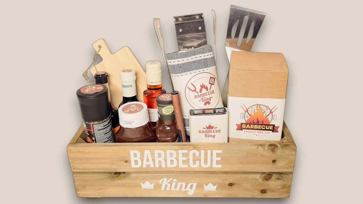 Barbecue King Gift Box – Premium Wooden Box for Barbecue Lovers - Gifting CY - Cyprus -
