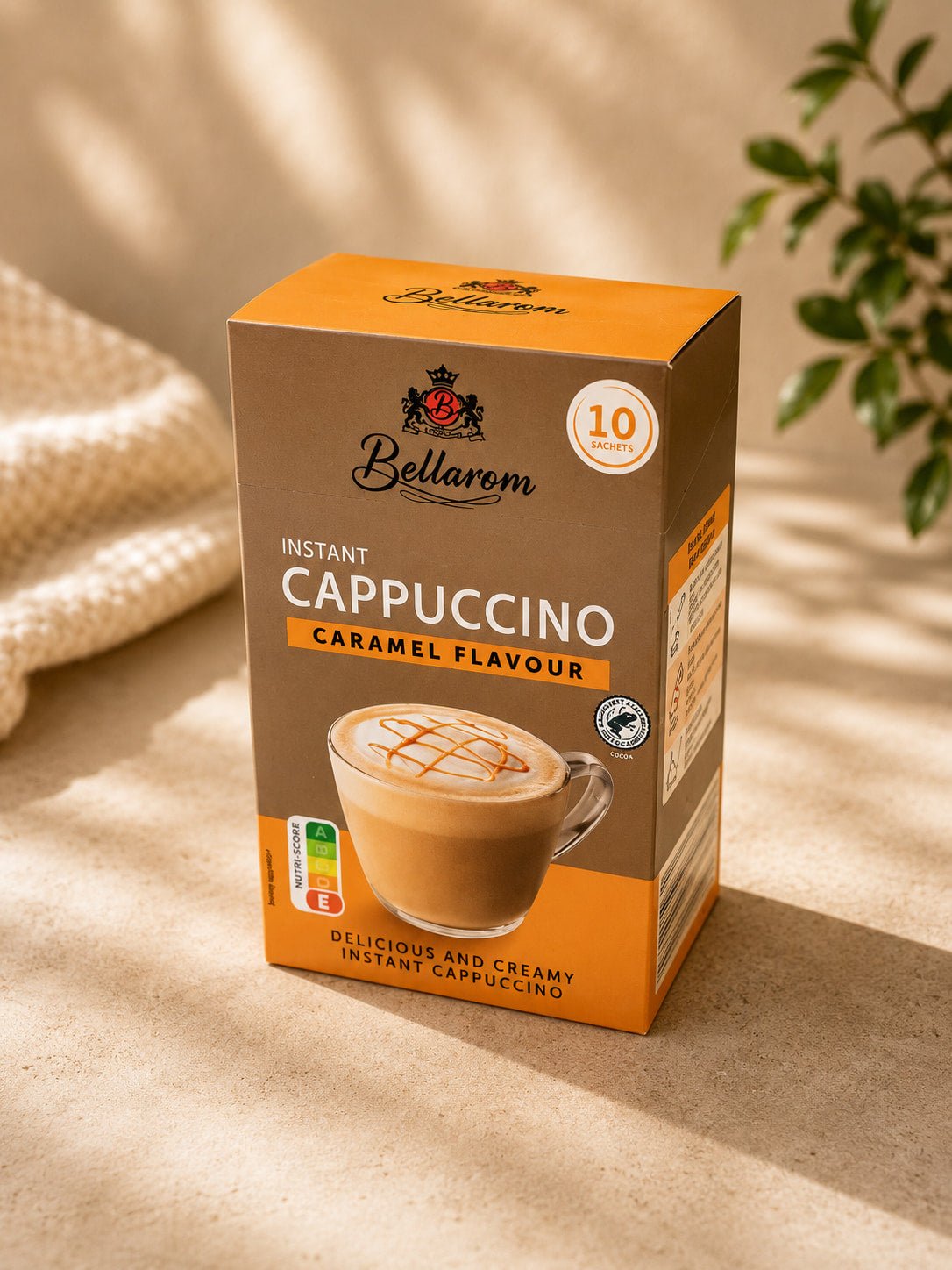 Bellarom Caramel Cappuccino Instant Coffee Sachets – Creamy Caramel Coffee Mix x10 - Gifting CY - Cyprus -