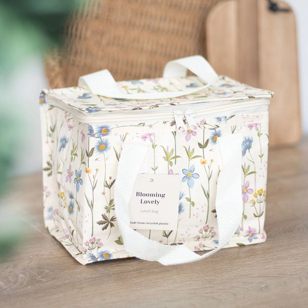 Blooming Lovely Floral Lunch Bag – Reusable Insulated Cooler Bag - Gifting CY - Cyprus -