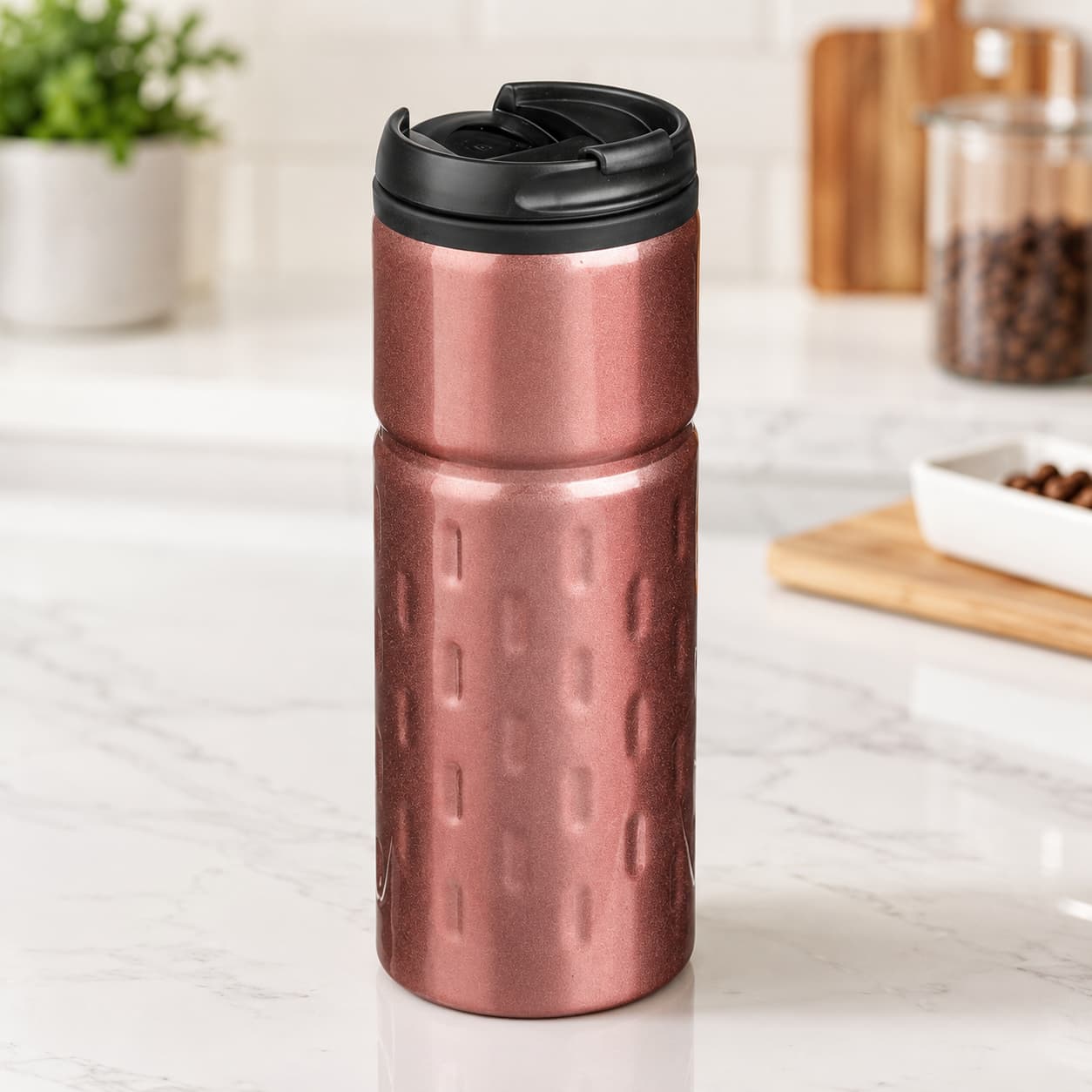Bronze Metal Travel Coffee Cup, 450ml - Gifting CY - Cyprus -