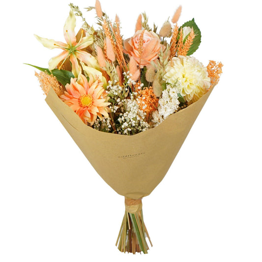 Peach Perfect Mixed Dried Flower Bouquet | Bestseller