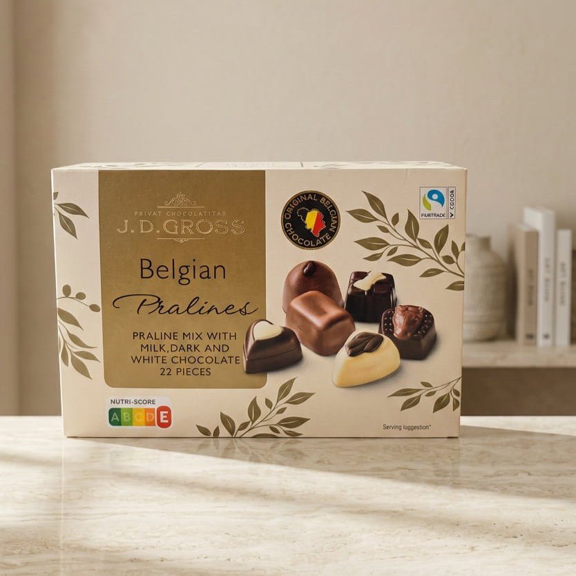 J.D. Gross Belgian Pralines Selection – Luxury Assorted Chocolate Gift Box - Gifting CY - Cyprus -
