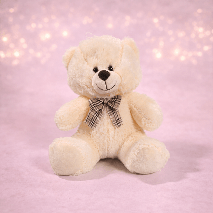 Soft Cream Teddy Bear with Bow Tie, Sweet Baby Gift - Gifting CY - Cyprus -