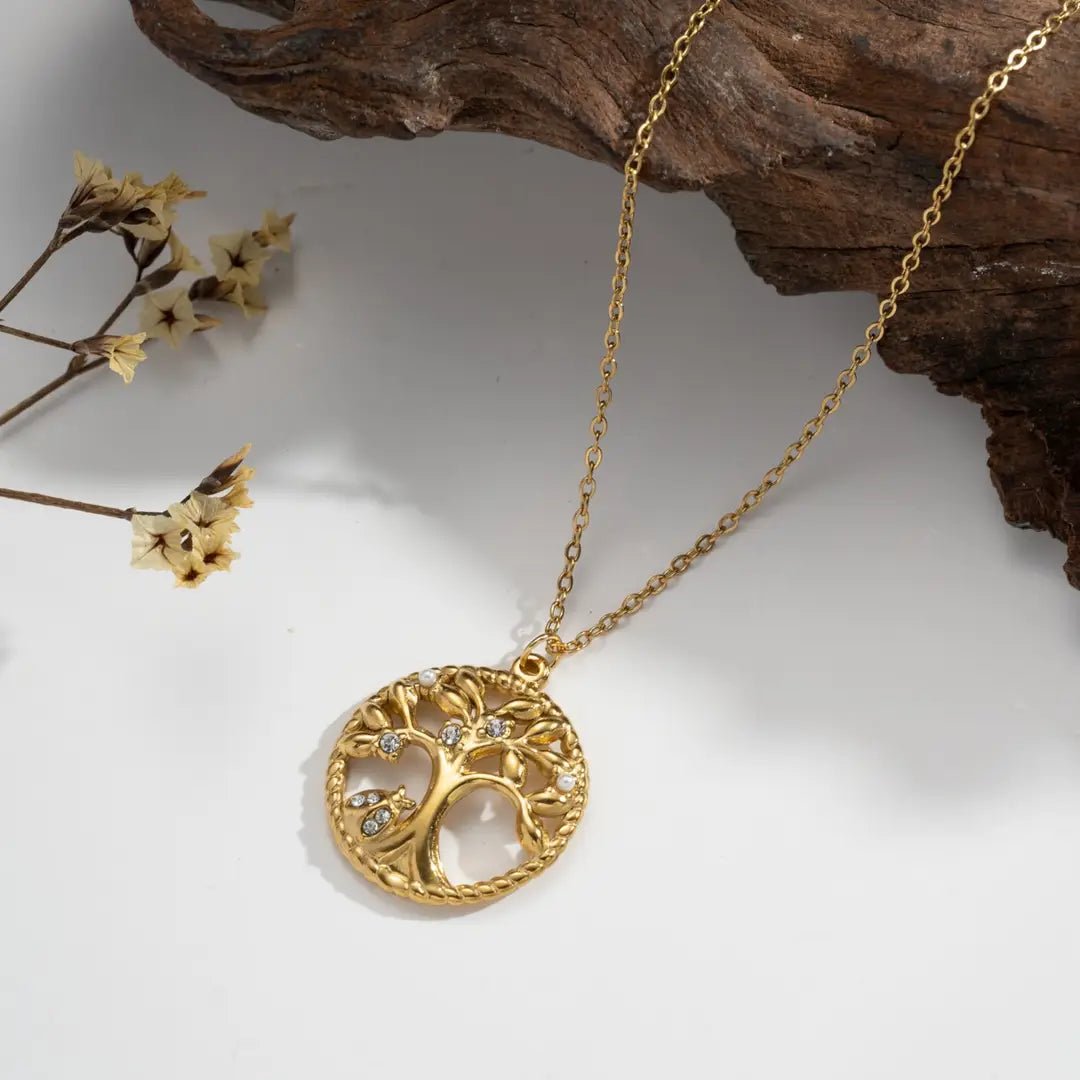 Stainless Steel Tree of Life Necklace - Gifting CY - Cyprus -
