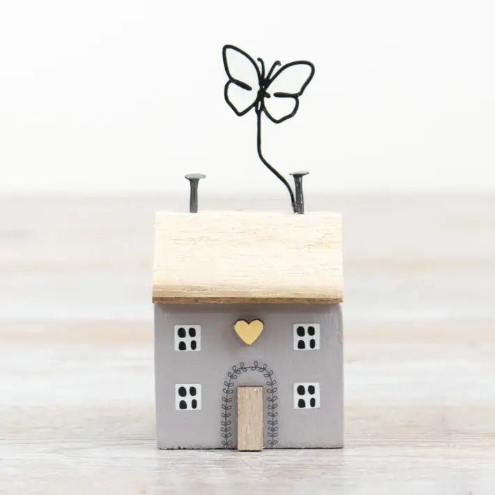 Wooden Butterfly House Decoration Charming Home Decor (10.5cm) - Gifting CY - Cyprus -