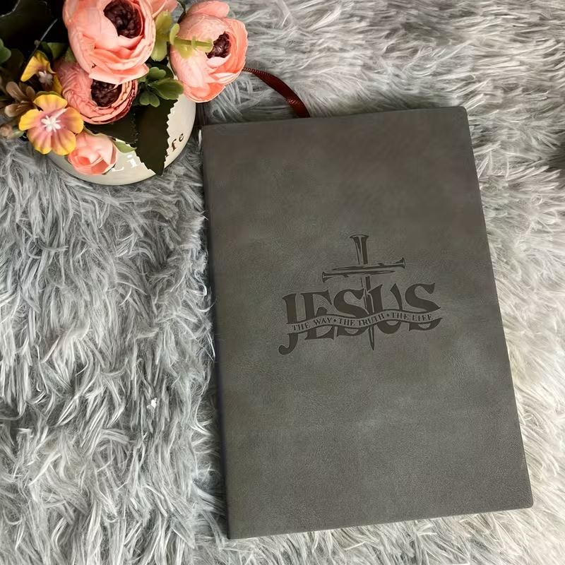 Faith Notes Bible Journal, A5 Ruled Prayer Notebook with Jesus-Inspired Cover