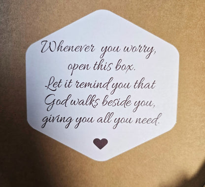"God Walks Beside You" Inspirational Faith Gift Box