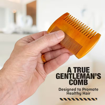 Refined Wooden Beard Grooming Set