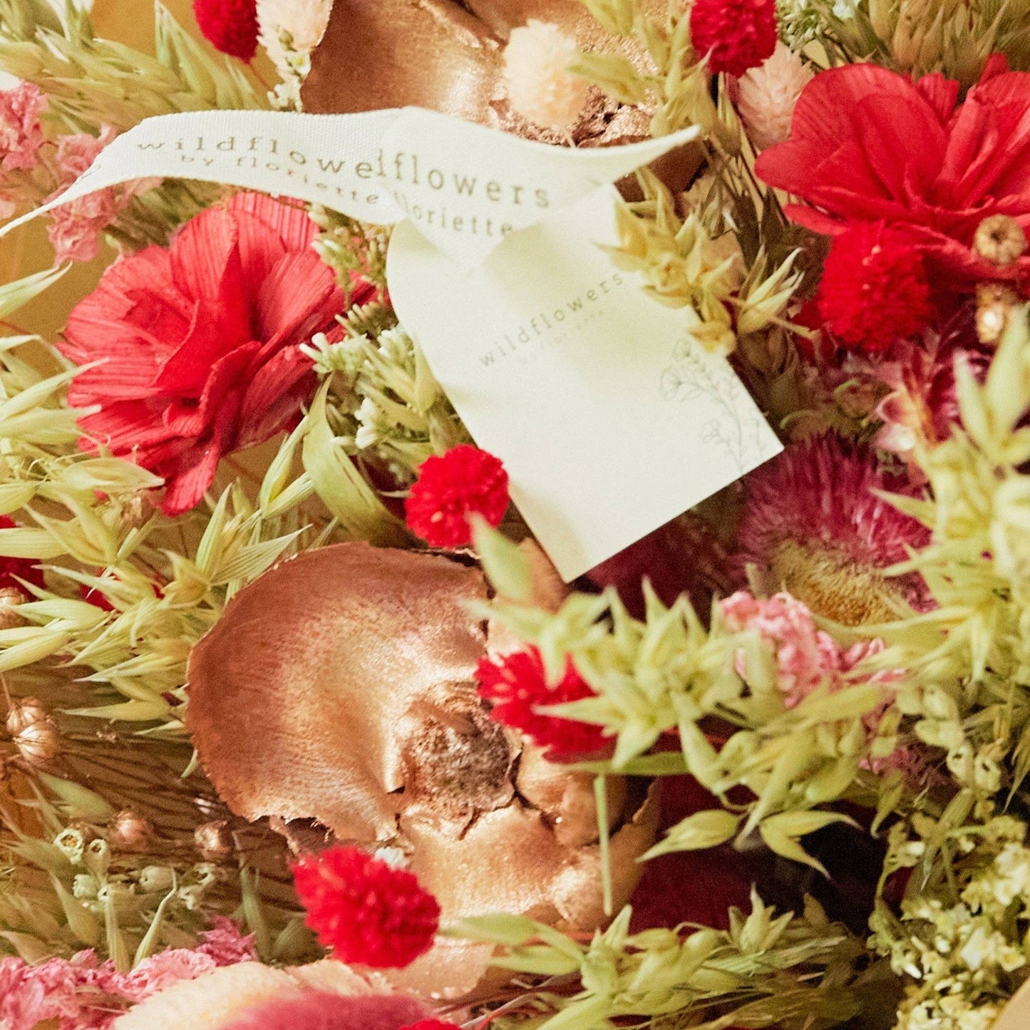 Red Allure Classic Dried Flower Bouquet
