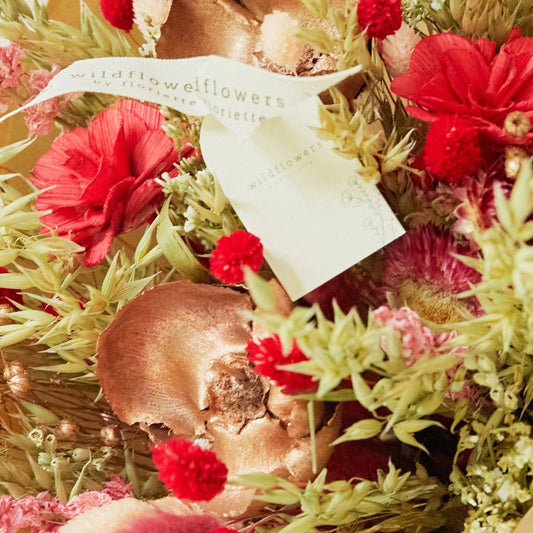 Red Allure Classic Dried Flower Bouquet