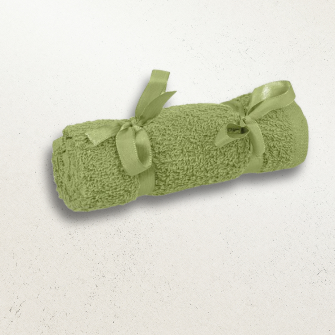 Green Luxury Soft Bath Towel with Spa Ribbon