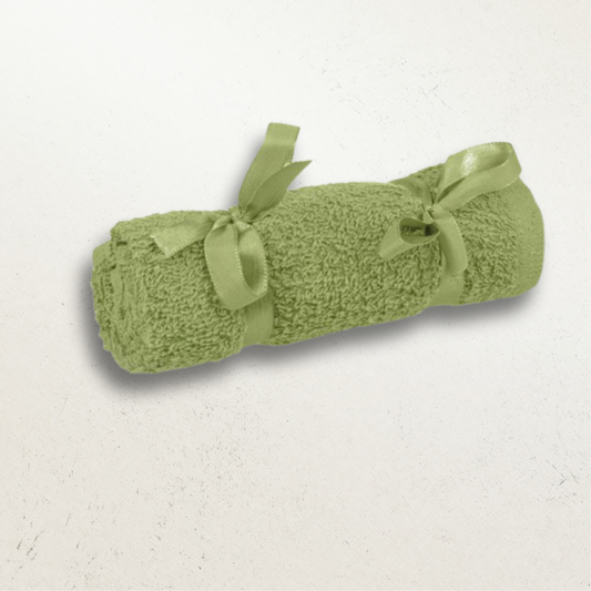 Green Luxury Soft Bath Towel with Spa Ribbon
