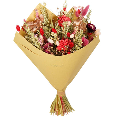 Red Allure Classic Dried Flower Bouquet