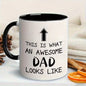 Best Dad Ever mug with funny saying, suitable for hot and cold drinks, gift for dad