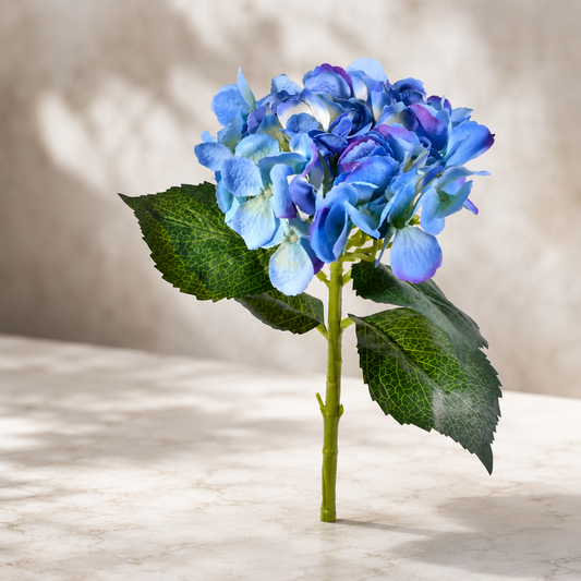 Elegant Artificial Hydrangea Stem Lilac