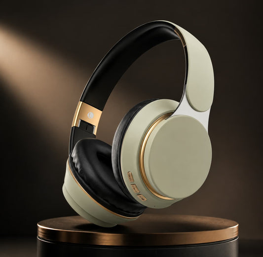 Everyday Foldable Wireless Headphones, Lightweight Bluetooth 5.3 Headset for Travel, Work & Calls