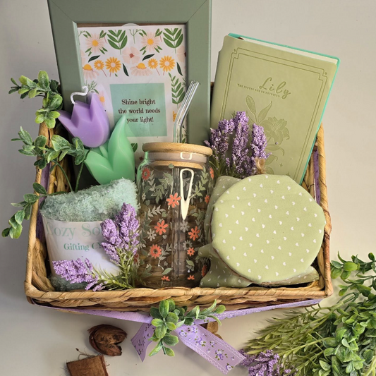 Lavender Bliss Gift Basket – A Touch of Comfort & Serenity