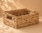 Woven natural gift basket on neutral background, elegant basket for gift packaging Gift shop Cyprus Gifting CY