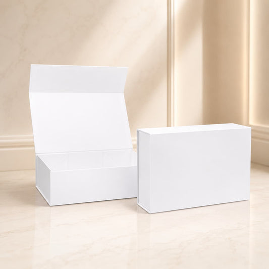Luxury Magnetic Gift Box – Premium White Packaging 33x22x10