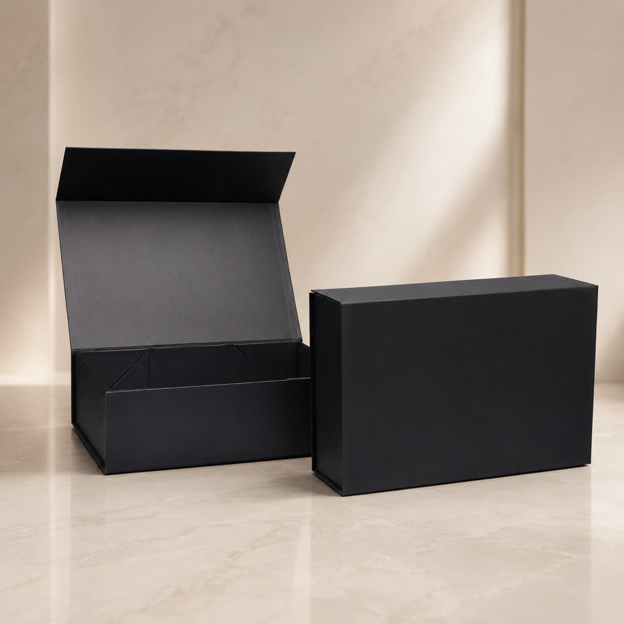 Luxury Magnetic Gift Box – Premium Black Packaging 33x22x10