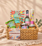 Congratulations gift basket by Gifting CY with Food Festival treats, party poppers and a congrats card