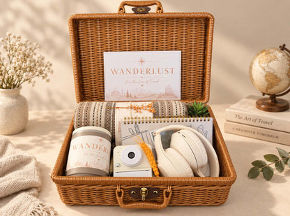 Wanderlust Travel Gift Basket Cyprus – Camera & Headphones
