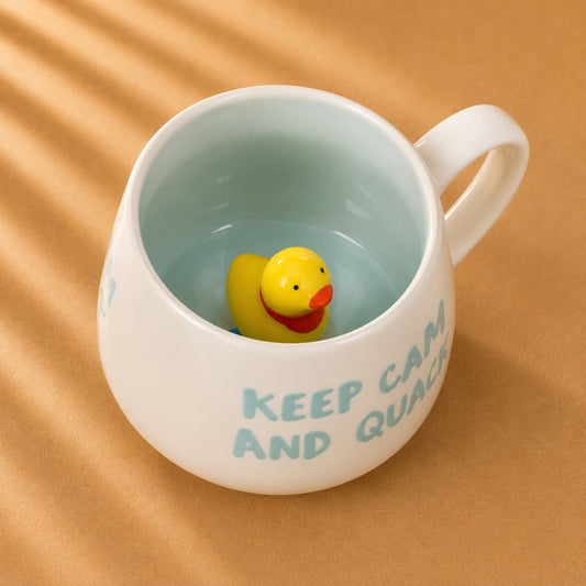 Keep Calm & Quack Fun Ceramic Mug
