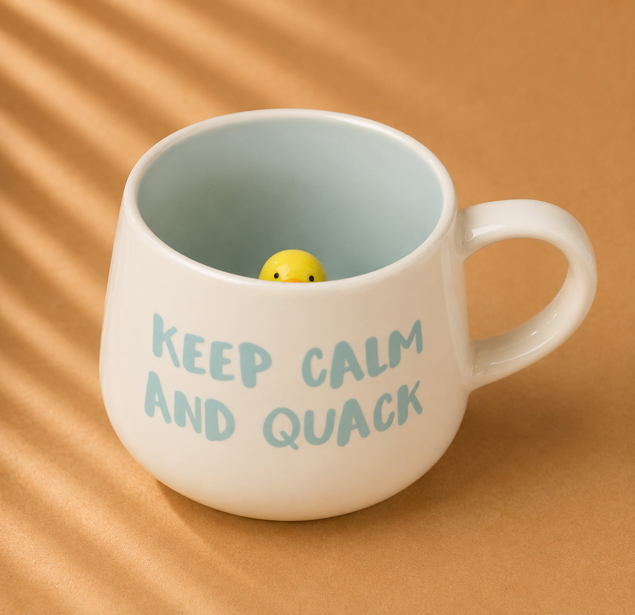 Keep Calm & Quack Fun Ceramic Mug