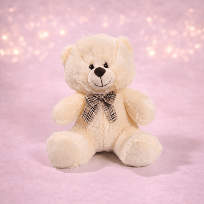 Soft Cream Teddy Bear with Bow Tie, Sweet Baby Gift