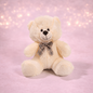Soft Cream Teddy Bear with Bow Tie, Sweet Baby Gift