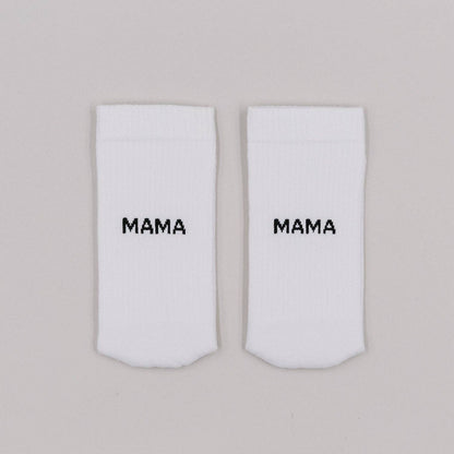 Soft Mama socks with stylish lettering – cozy gift for moms and new mothers