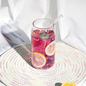 Clear Glass Tumbler Set with Lids & Straws, Beer Can Style Cups for Iced Coffee, Tea & Cocktails