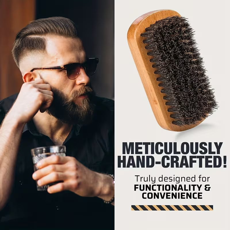 Refined Wooden Beard Grooming Set