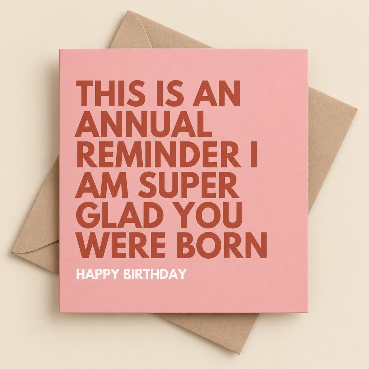 Annual Reminder Birthday Card - Gifting CY - #Cyprus# -