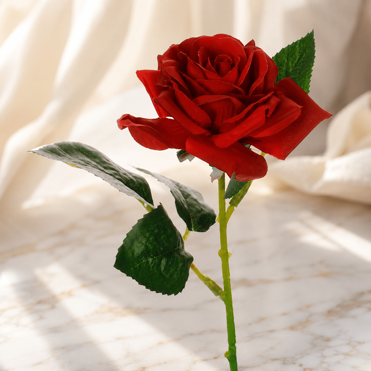 Artificial Red Rose Stem - Gifting CY - Cyprus - 