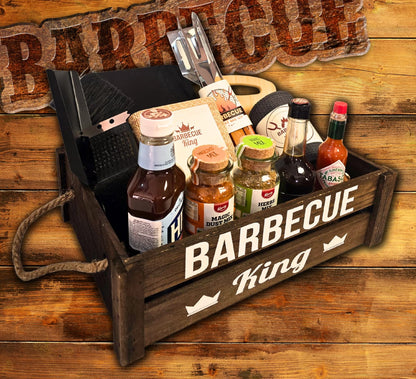 Barbecue King Gift Box – Premium Wooden Box for Barbecue Lovers - Gifting CY - Cyprus - 