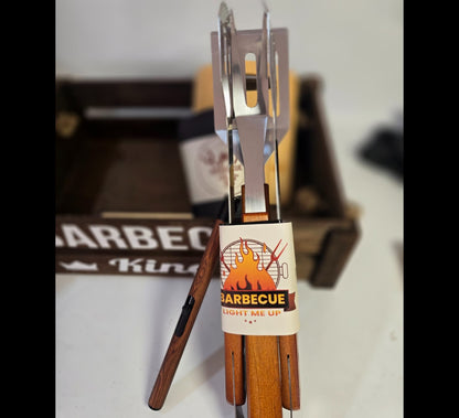 Barbecue King Gift Box – Premium Wooden Box for Barbecue Lovers - Gifting CY - Cyprus - 
