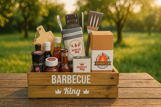 Barbecue King Gift Box – Premium Wooden Box for Barbecue Lovers - Gifting CY - Cyprus - 