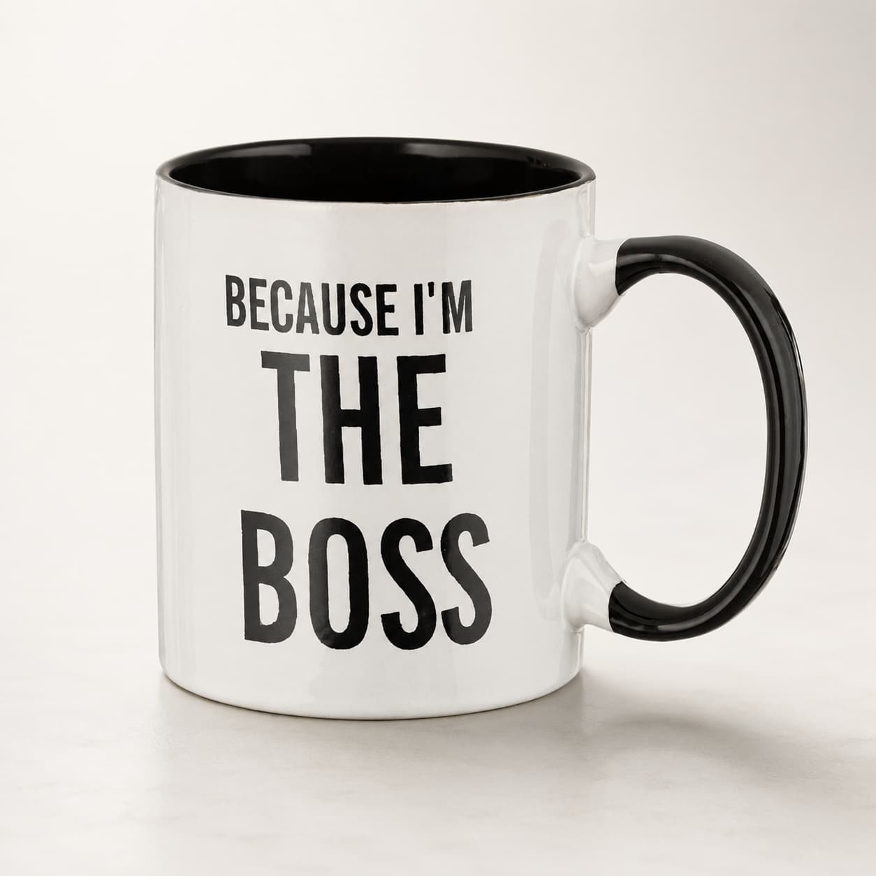 Because I’m The Boss Ceramic Mug, 350ml - Gifting CY - Cyprus - 
