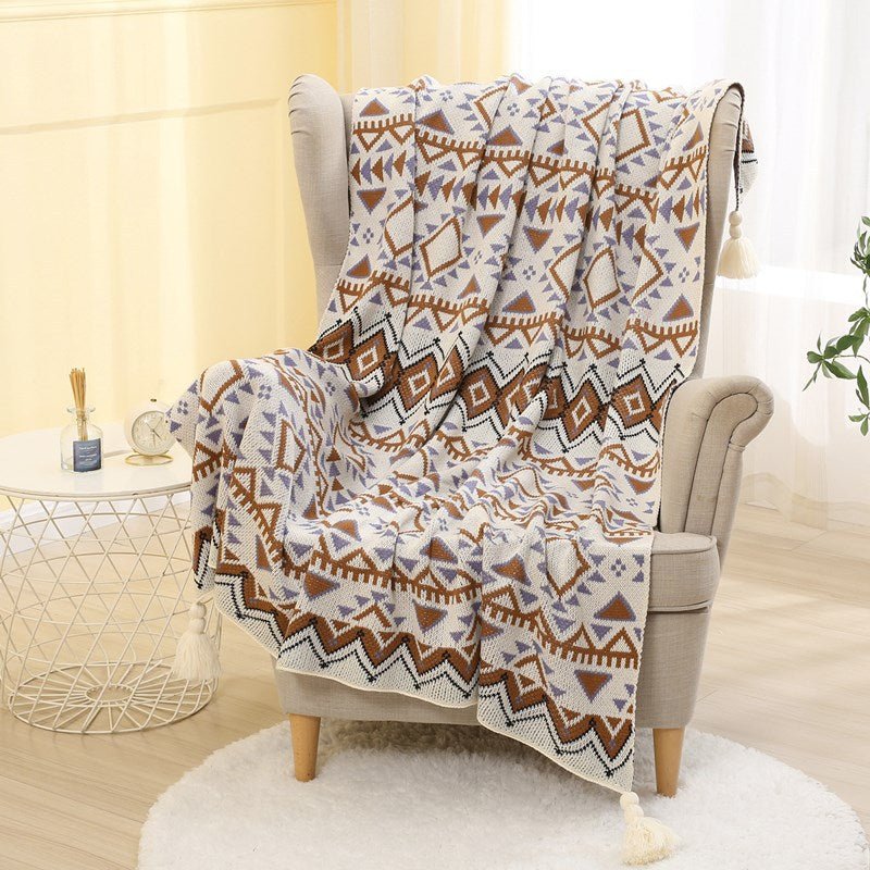 Bohemian Cotton Throw Blanket - Gifting CY - Cyprus -