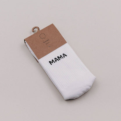 Soft Mama socks with stylish lettering – cozy gift for moms and new mothers