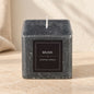 Charcoal Square Musk Scented Pillar Candle - Gifting CY - #Cyprus# - Pillar Candles