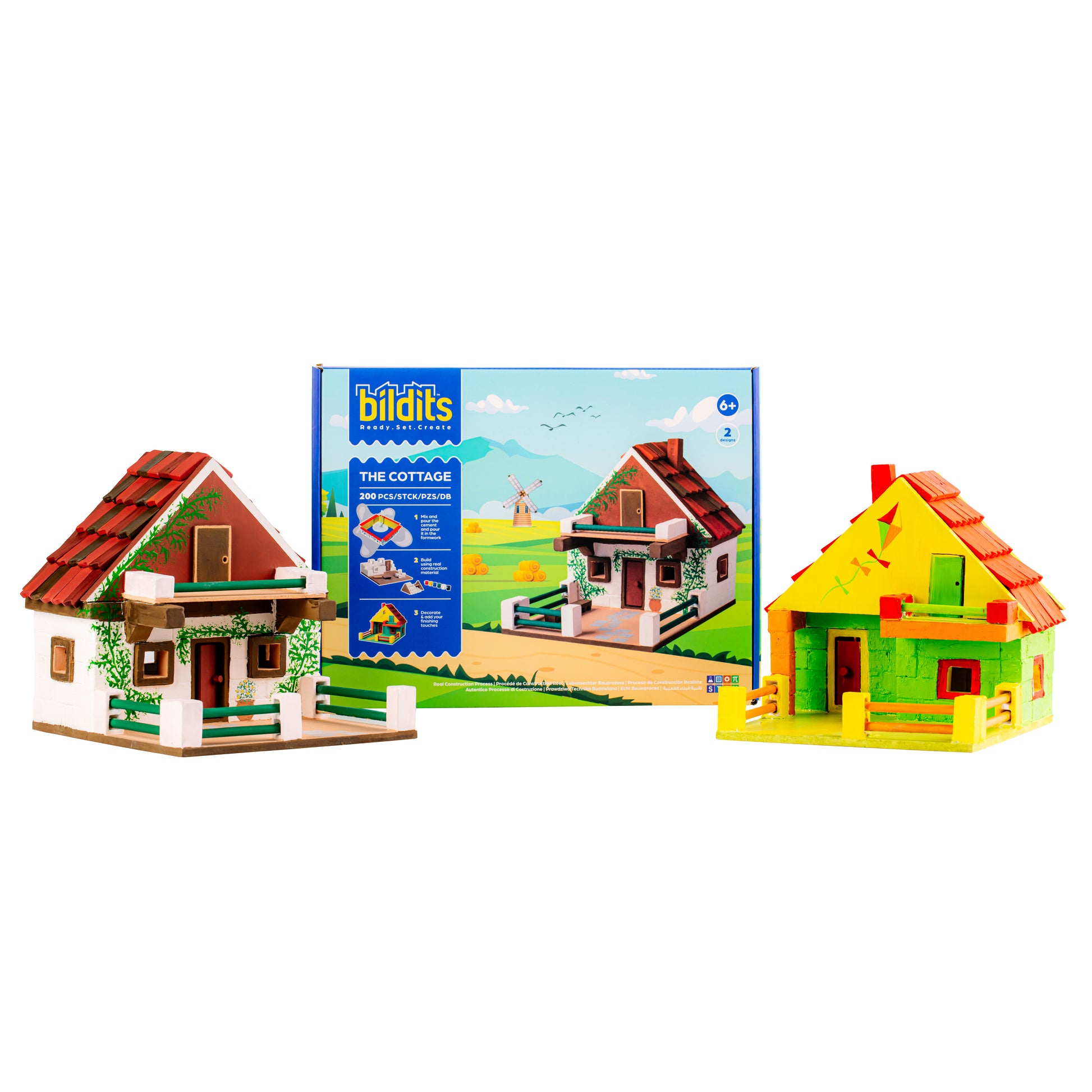 Bildits Cottage kit – build a small realistic cottage with miniature construction materials