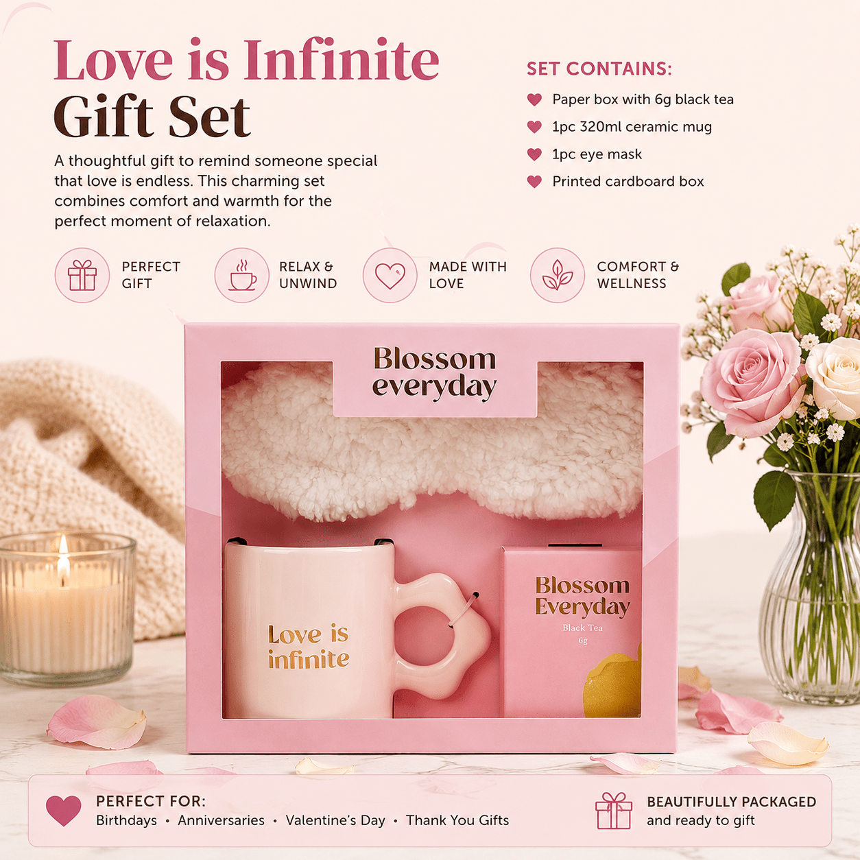 Cozy Tea & Relaxation Gift Box - Gifting CY - Cyprus -
