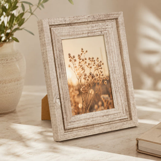 Decorative Double Wooden Photo Frame, 10 x 15 cm - Gifting CY - Cyprus -