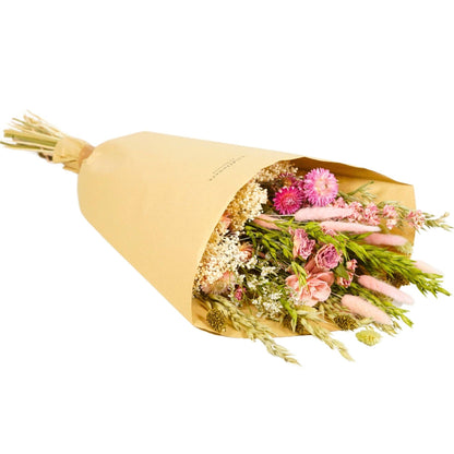 Pink Elegance Field Dried Flower Bouquet