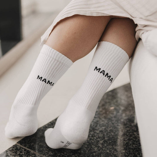 Soft Mama socks with stylish lettering – cozy gift for moms and new mothers
